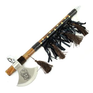 19" Cross Shape Indian Axe Pipe - 8412 -