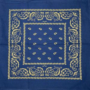 Bandana Traditional design gold print on