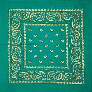 Bandana Gold Drawing - Dark Green