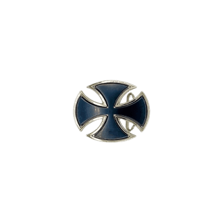 Medium -  Oval Black Cross - Belt Buckles