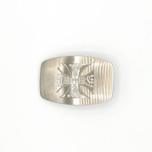 Medium -  Square Silver Cross - Belt Buckles