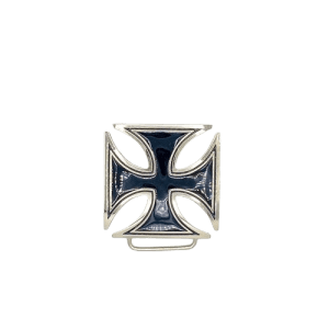 Small - Square Black Cross  - Belt Buckles