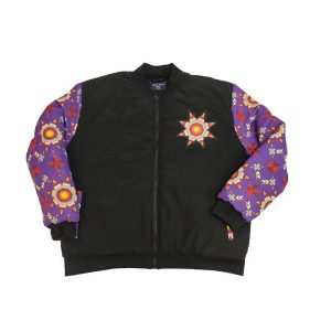 Starburst Purple - Printed Bomber Style Jacket  for Adult - Assorted Sizes - (1411-2204)!