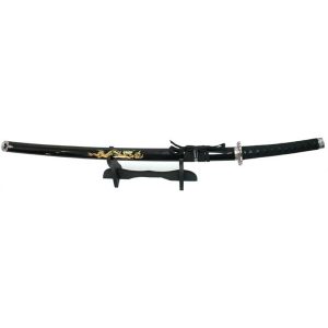 40" Black Samurai Sword Ninja with Stand (2201D)