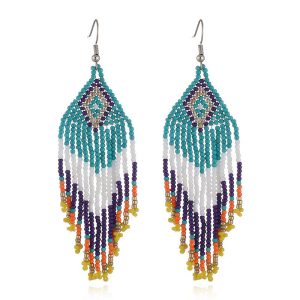 JS22224-J - Beaded Indigenous Earrings