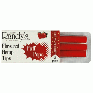 Randy's Puff Pops - Strawberry - Hemp Tips
