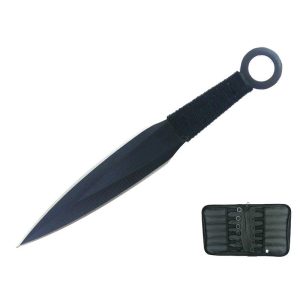 6" Throwing Knife with 3" Blade and Pouch - T00046BBK-12