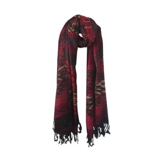 Pashmina Quality Scarves - Jacquard Geometric Design  - 2163