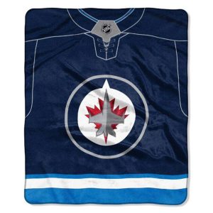 512- Licensed Sports Twin Size Blanket - Winnipeg - Jets