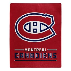 524-Raschel Throw Blanket - Montreal Canadiens