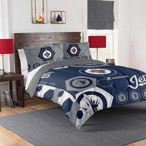 849-Comfort set - Queen/Full With 2 Shams -Winnipeg Jets