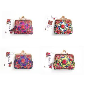 Kokum Floral Coin Bag - Assorted  (Floral 969)