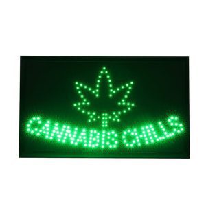 LED Light Sign- "Cannabis Chills" (LE-02)