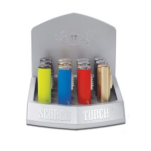 Scorch Torch -Auto Open triple Torch - Retro colors & Cigar Punch (61593-1 3T)