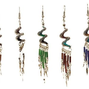 Small Spiral Threaded Earring - Assorted Colors (TSCS-EAR)