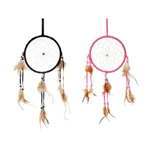 2 Ring Medicine Wheel Dream Catcher Wall Décor - (20220324-34)