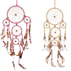 Multi Ring Medicine Wheel Dream Catcher Wall Décor  ( 20220324-37)