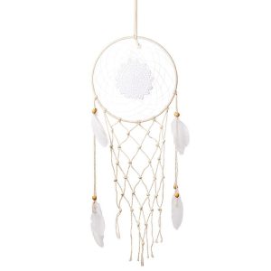 Dream Catcher Net With Feathers Wall Hanging Dreamcatcher (20220324-50)