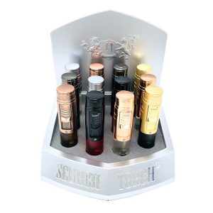 Scorch Torch 4" Torch Easy Lite & Dial-Antiqued Metal Finish & Asst Clear See Thru  Butane (61671-1)