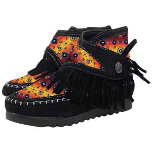 Glow Diamond Start Printed Moccasins - (0844-1652)