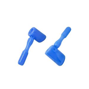 5.2" Glass Pipe - Hammer Shape - Jade Blue (CD164002-2)