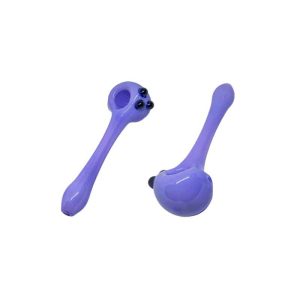 5.2" Glass Pipe - Three Dots - Purple (CD164005-1)