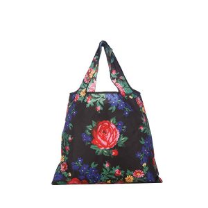Kokum Floral 985 - Reusable Tote Bag - Black