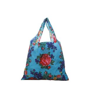Kokum Floral 985 - Reusable Tote Bag - Blue