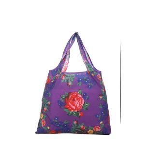 Kokum Floral 985 - Reusable Tote Bag - Purple