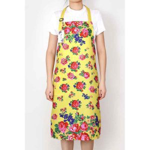 Kokum Floral 987- Floral  Apron - Yellow