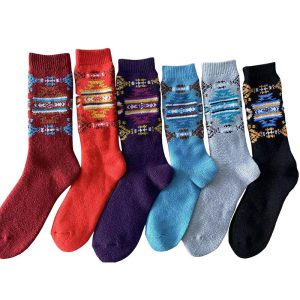 Thick Winter Knitted Socks -16112 Design - 3 Colors (1100)