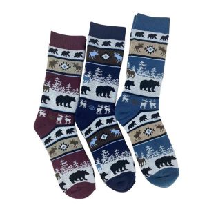 Lodge Series Knitted Socks -Assorted Colors  (1103)