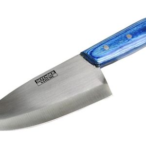 10" Defender Xtreme Butcher Knife Stainless Steel Blade with Blue Wood Handle (9239)