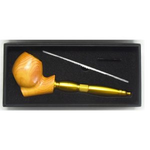 Aluminum Tobacco Pipe - Golden (GP112B-C)