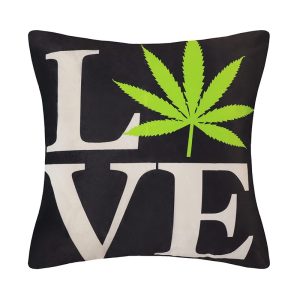 Weed Designs - Signature Micromink Cushion 18x18" - Charron Design (1710 WD)