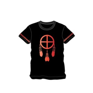 Dryfit Designer T-Shirt - Medicine Wheel - Red - Assorted Size (1286 Medicine Wheel/ Red)