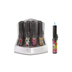 Scorch Torch - Pencil Torch 7” Asst Black/Graffiti & Leaf Designs (61664-1)