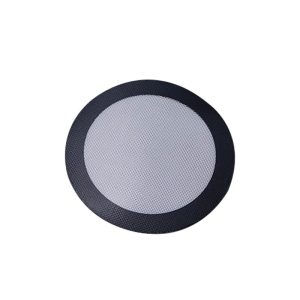 Round Silicone Dab Mat - Large - Black (AK2325)