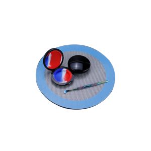 Round Silicone Dab Mat - Large - Blue (AK2325)