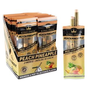 King Palm Cones - Mini - 2pk - 20ct - Peach Pineapple  (KP-2168)