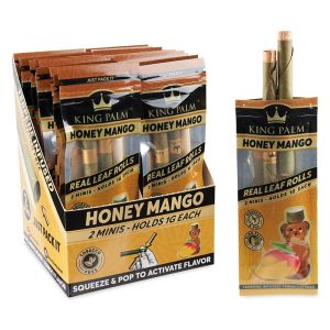 King Palm Cones - Mini - 2pk - 20ct - Honey Mango  (KP-2171)