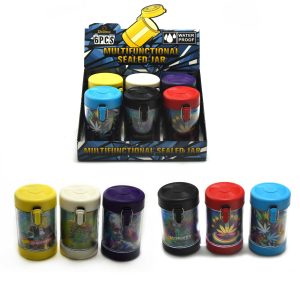 Plastic Ashtray With Lid- Large Size- Assorted Design (SL81)