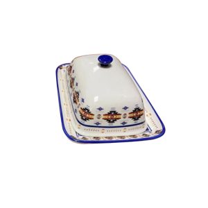 7.25" Ceramic Butter Dish, Oval Shape (2332)