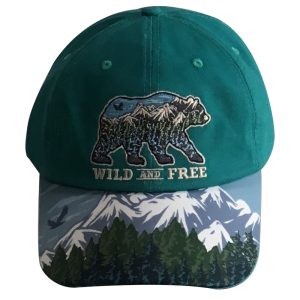 Wiled and Free Youth Hat - Green (Native Hat-03)