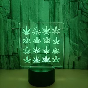 LED Table Lamp - Leaf Light Tree - 3D Night Light Optical Visual Illusion (420 Light-22)