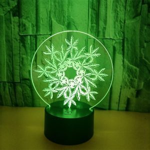 LED Table Lamp - bouquet Style - 3D Night Light Optical Visual Illusion (420 Light-26)