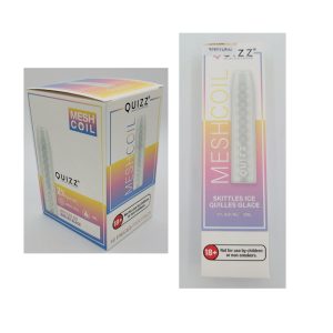 Quizz 600 Disposable Vape Mesh Coil - 2% Nic - Colourful Icy Fruit Delight