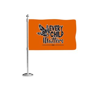 Every Child Matters Car Flag - Orange (ECM005)