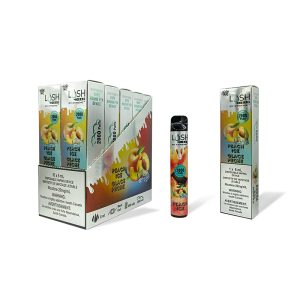 Lush Vape 2000 Puffs Rechargeable Disposable Vape Device - Peach Ice - 20mg/ml (SKK552)