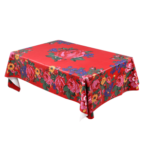 Table Cover Red Floral Art - (MD3059)